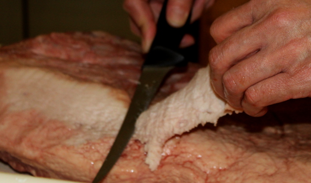 Trimming Fat Cap on a Brisket